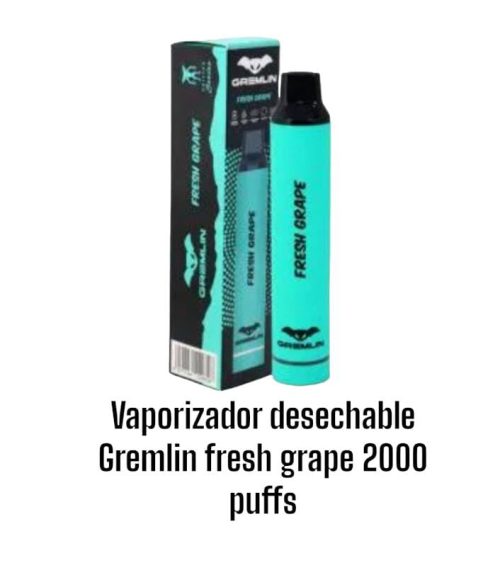 Vaporizador desechable Gremlin fresh grape 2000 puffs