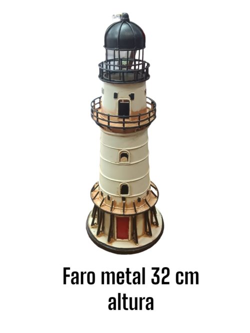 Faro metal 32 cm altura
