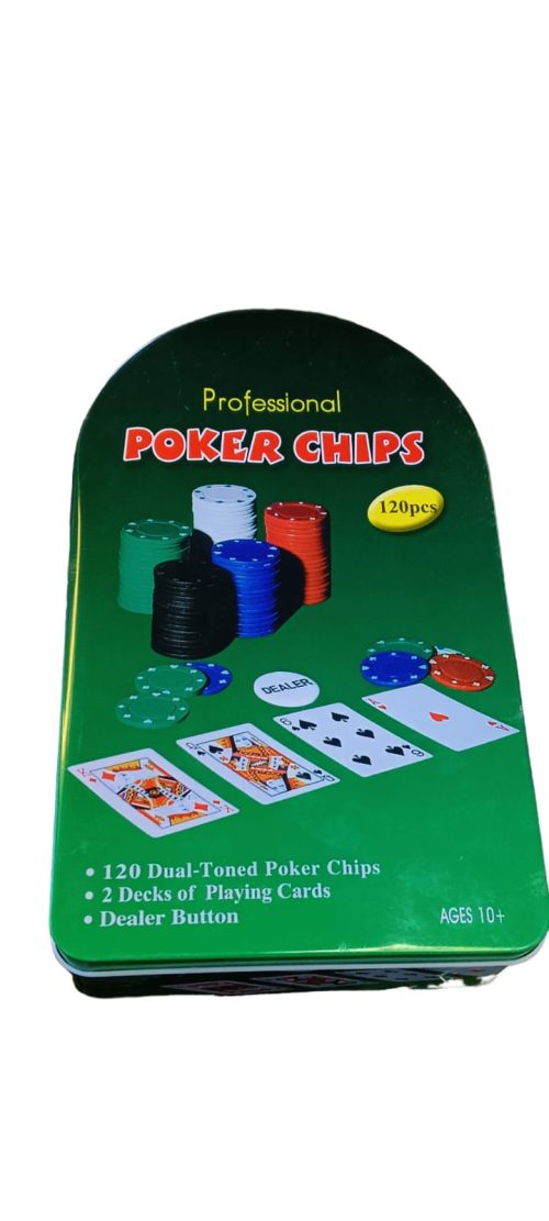 Juego de mesa Poker Chips 120 pza